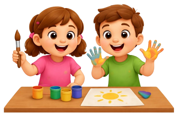 Niños participando en actividades creativas durante el vacacional de Rosalito Ludoteca